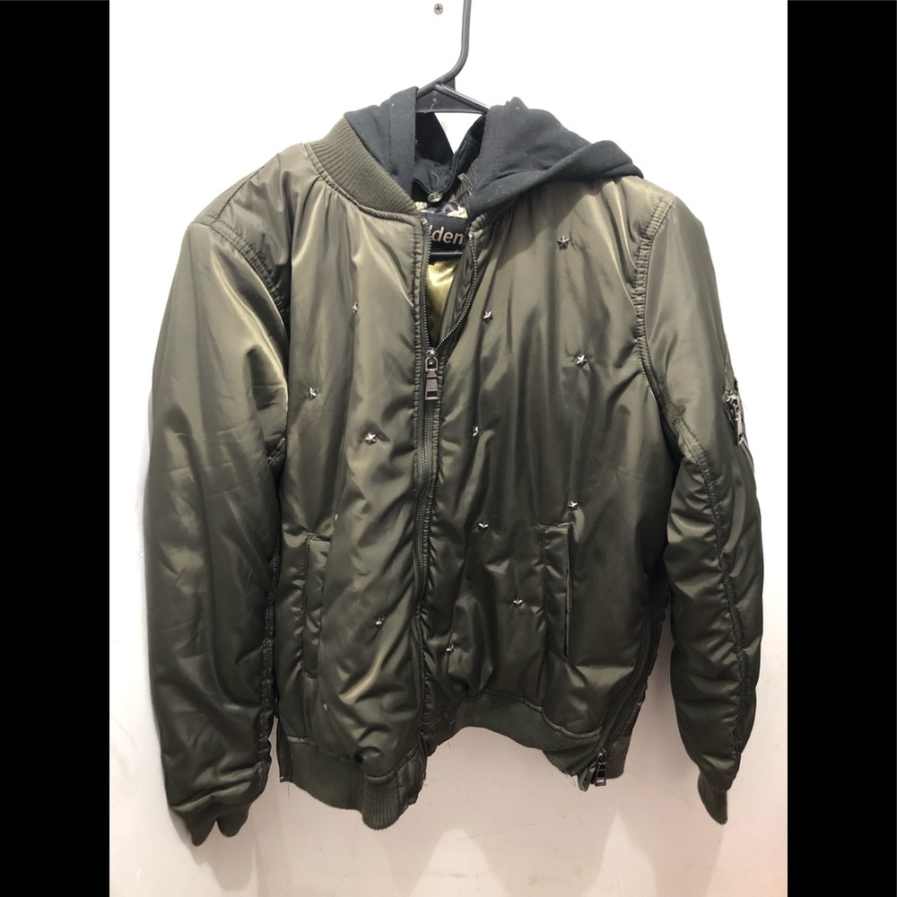 Green bomber jacket